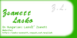 zsanett lasko business card